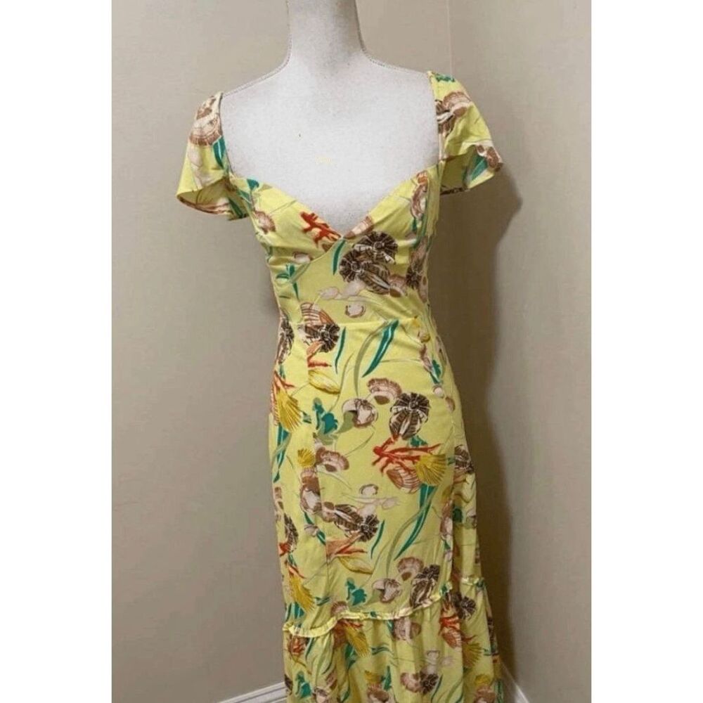 New Urban Outfitters Siren Strappy Back Midi size S Petite - Picture 5 of 8